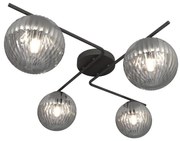 Mennyezeti lámpa VESPA 4xE14/10W/230V fekete/szürke