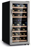 Klarstein Vinamour 33 Duo, borhűtő, 89 liter, 33 palack, 2 zóna, 5-18 °C, érintésvezérlés