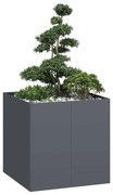 antracitszürke acél növénytartó 80x80x80 cm