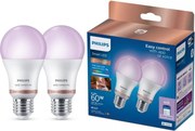 SZETT 2x LED dimmelhető izzó Philips SMART A60 E27/8,5W/230V 2200-6500K