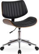 Fotel Obrotowy TEKSAS Czarny Ekoskóra