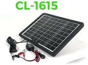Univerzális Napelemes Töltő 6V 9V 12V Akkuk töltésére Autó Akkumulátort is Tölt CL-1615 Napelem 16V 15W