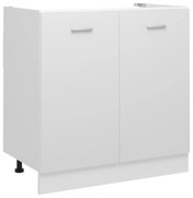 “Lyon” fehér szerelt fa mosogató alsószekrény