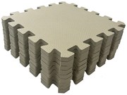 Puzzle habszivacs játszószőnyeg Light Beige 90x90 cm