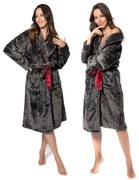 Fürdőköpeny Roger Women Grey Red M