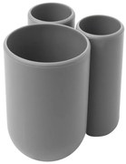 Szürke műanyag fogkefetartó pohár Touch – Umbra