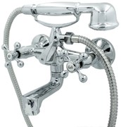 Gamma Retro, falra szerelhető kádcsaptelep kézizuhany készlettel, króm, GMA-BROWK-CH