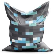 Classic babzsák Blocks 1 - gyerek, szürke / kék