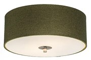 Rusztikus mennyezeti lámpa zöld 30 cm - Drum Jute