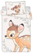 Pamut gyerek ágyneműhuzat babaágyhoz 100x135 cm Bambi "Beige" – Jerry Fabrics