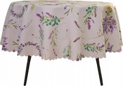 Abrosz Foltálló Kerek 160 CM Fehér Lila Levendula Kör