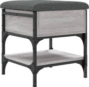 vidaXL szürke sonoma színű szerelt fa cipőtároló pad 42 x 42 x 45 cm