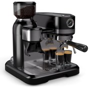 Klarstein Bella Café Karos kávéfőző, Vintage, daráló, 19 bar, Tejhabosító, Nyomásmérő, 1150 W