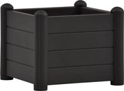 vidaXL antracitszürje kerti PP magaságyás 43 x 43 x 35 cm