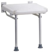 Zuhanyülőke 40x43 cm ezüst/fehér