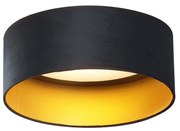 Modern mennyezeti lámpa fekete bársony 40 cm LED-del, 3 lépésben dimmelhető - Sue