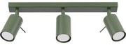 Sollux SL.1502 - Spotlámpa RING 3xGU10/10W/230V zöld