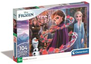 Disney Jégvarázs Leaves 104 db-os Glitter puzzle Clementoni