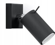 Fali lámpa Ring Fekete Sollux Lighting SL.0091 GU10 40W IP20 Minimalista