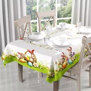 Abrosz húsvéti nyomtatott szövet Nyuszi kosárban 140x180 cm