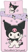 Hello Kitty Kuromi Be Yourself ágyneműhuzat 140×200cm, 70×90 cm