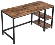 SOLEA íróasztal barna/fekete