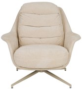 Bézs forgó relaxációs fotel Philly – Zuiver