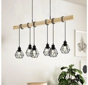 Eglo 44076 - TOWNSHEND kábeles csillár 6xE27/60W/230V