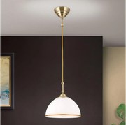 Orion HL 6-1808/1 - Csillár zsinóron OLD LAMP 1xE27/40W/230V fehér/réz
