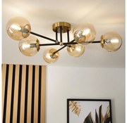 Brilagi - MALIVA aranyszínű felületre szerelhető csillár 6xE14/15W/230V