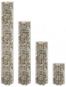 4 db kör alakú gabion magaságyás Ø30 x 50 / 100 / 150 / 200 cm