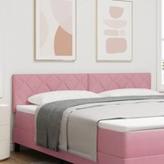 Fejtámla Gyémánt Blokkok Design Rózsaszín 180 cm Bársony