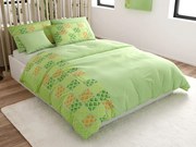 Mikroszatén ágyneműhuzat VELLARI, zöld Ágyneműhuzat mérete: 70 x 90 cm | 140 x 200 cm