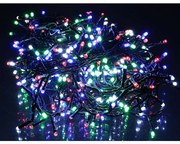 1000 LED-es BOA fényfüzér, kültéri-beltéri hálózati adapteres, időzíthető 6/18 órás, 8 féle fényjátékkal, színes RGB, 20 m, IP44