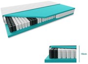 Zsákrugós matrac SOMNIA 18 cm 160 x 200 cm Matracvédő: Matracvédővel