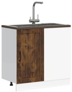 alsó konyhaszekrény Lucca füstölt tölgy fűrészáru műfa