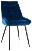 Misty Velvet étkezőszék, kék
