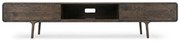 Barna tölgyfa TV-állvány 220x45x45 cm Fawn – Gazzda