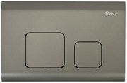WC vezérlő gomb F type Nickiel INOX