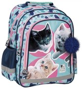 Kétkamrás gyerek hátizsák - Happy cats