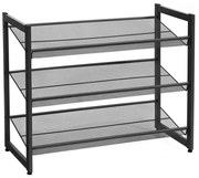 ALVORO fekete cipőtartó