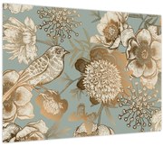 Kép - Kert egy madárral (70x50 cm)