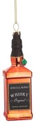 Üveg kézzel készített karácsonyfadísz 12 cm Whisky Bottle – Sass &amp; Belle
