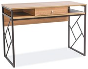 Vanesa asztal, tölgy / fekete