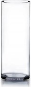 Üveg váza Henger Tubus h 70 cm d 18 cm