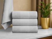 CARRARA kéztörlő 40x55 cm világosszürke, 100% pamut