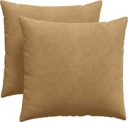 vidaXL Kanapé párnák 2 pcs Barna 45 x 45 cm Bársonyos szövet