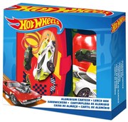Hot Wheels szendvicsdoboz + alumínium kulacs szett