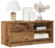 TV szekrény 2 db Régi fa 80x35x36,5 cm Műanyag fa