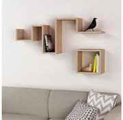 SZETT 2x FOLLOW falipolc barna